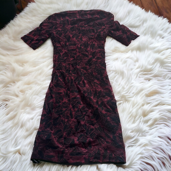 Anthropologie Maeve Elorn Black and Red Lace Dress - Picture 4 of 6